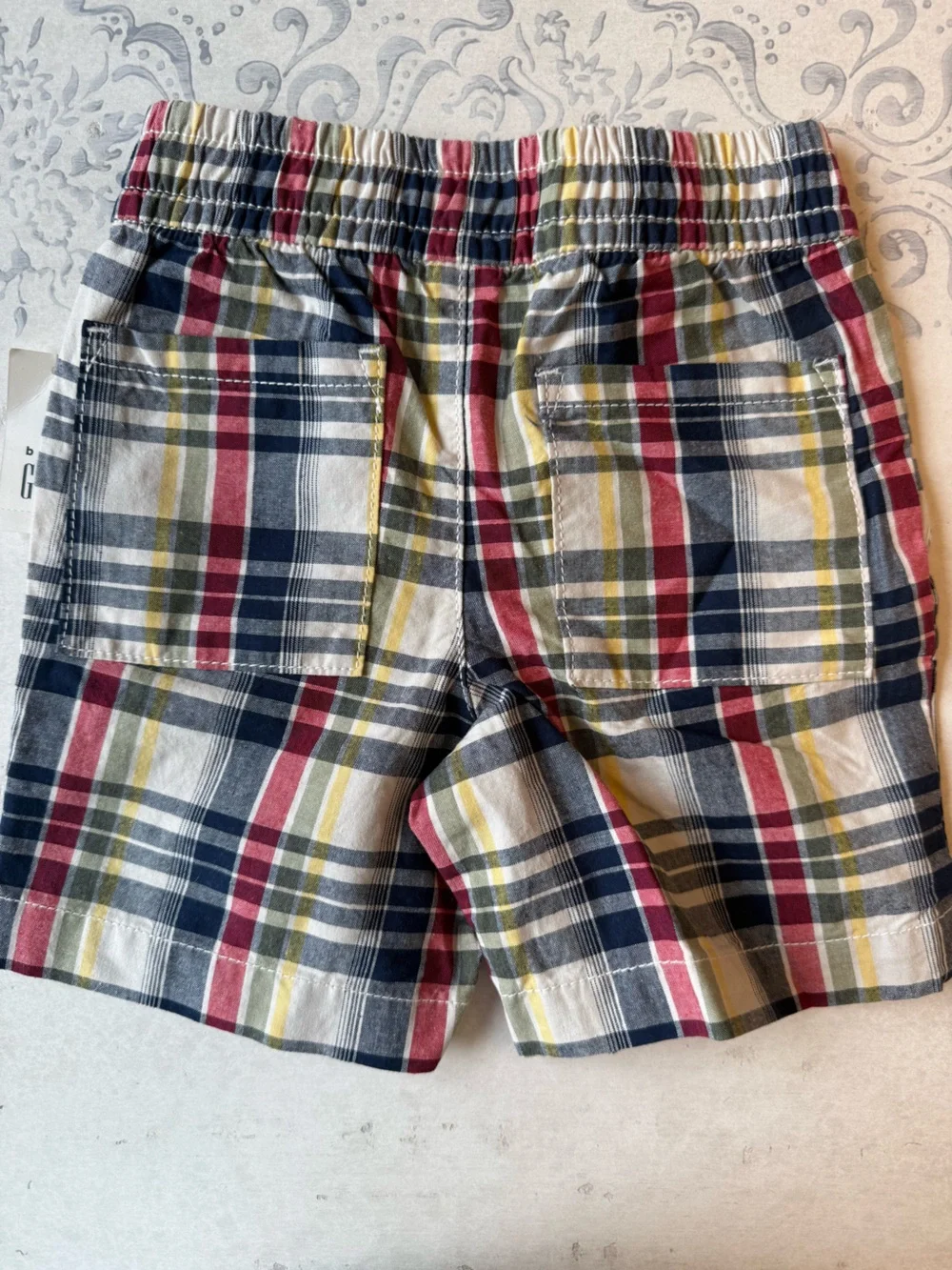 GAP Toddler Boy Plaid Drawstring Shorts NWT